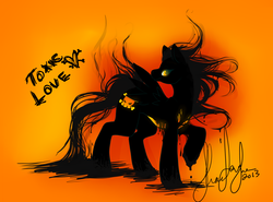 Size: 2192x1626 | Tagged: safe, artist:clovegunner, ferngully, hexxus, ponified, solo