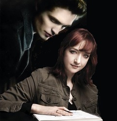 Size: 385x400 | Tagged: safe, human, black background, edward cullen, irl, irl human, lauren faust, photo, shipping, simple background, twilight (series)