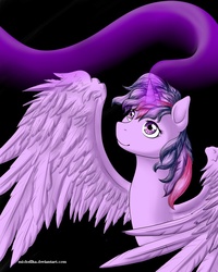 Size: 725x906 | Tagged: safe, artist:michellka, twilight sparkle, alicorn, pony, g4, female, mare, solo, twilight sparkle (alicorn)