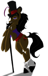 Size: 2200x3474 | Tagged: safe, artist:pa-puruchi, pony, doctor facilier, ponified, solo, the princess and the frog