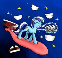 Size: 1078x1000 | Tagged: safe, artist:dkoshino, minuette, pony, unicorn, g4, female, mouth, solo, tongue out, toothbrush