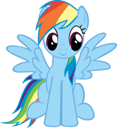 Size: 5000x5492 | Tagged: safe, artist:richhap, rainbow dash, pegasus, pony, g4, absurd resolution, female, mare, simple background, sitting, solo, spread wings, transparent background, vector, wings