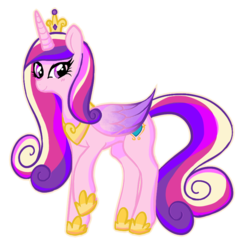 Size: 805x824 | Tagged: safe, artist:pin-kitten, princess cadance, alicorn, pony, g4, female, mare, simple background, solo, transparent background