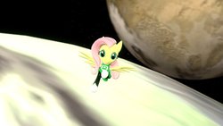 Size: 1191x670 | Tagged: safe, artist:php74, fluttershy, g4, 3d, crossover, gmod, green lantern, green lantern fluttershy