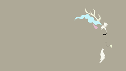 Size: 1920x1080 | Tagged: safe, artist:utterlyludicrous, discord, g4, male, minimalist, solo, vector, wallpaper
