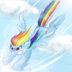 Size: 1656x1656 | Tagged: safe, artist:jessikitt-e, rainbow dash, g4, female, flying, solo