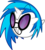 Size: 397x442 | Tagged: safe, artist:lagmobile, dj pon-3, vinyl scratch, boo (mario), ghost, undead, g4, booified, crossover, female, grin, nintendo, sharp teeth, simple background, smiling, solo, species swap, sunglasses, super mario, transparent background, vector, vinyl's glasses