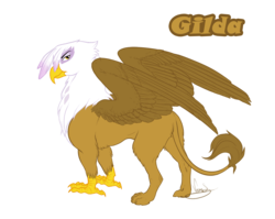 Size: 1384x1100 | Tagged: safe, artist:vanycat, gilda, griffon, g4, female, simple background, solo, transparent background