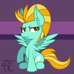 Size: 800x800 | Tagged: dead source, safe, artist:php92, lightning dust, pony, g4, female, solo