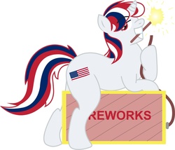 Size: 1553x1332 | Tagged: safe, artist:masterjosh140, artist:shamonme, fireworks, nation ponies, solo, united states