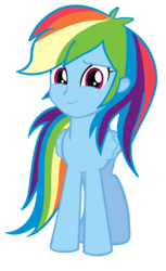 Size: 1181x1933 | Tagged: safe, artist:php50, rainbow dash, original species, human head pony, equestria girls, g4, face swap, female, my horse prince, simple background, solo, transparent background, vector, wat, what has magic done, what has science done
