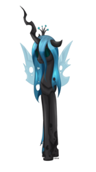 Size: 572x1024 | Tagged: dead source, safe, artist:lairai, queen chrysalis, changeling, changeling queen, g4, female, solo