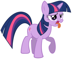 Size: 7360x6056 | Tagged: dead source, safe, artist:dentist73548-floozy, twilight sparkle, pony, unicorn, g4, absurd resolution, bleh, disgusted, female, simple background, solo, tongue out, transparent background, unicorn twilight, vector