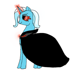 Size: 861x800 | Tagged: safe, artist:taekeen, trixie, pony, unicorn, g4, alicorn amulet, female, glowing eyes, mare, solo