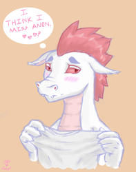 Size: 605x769 | Tagged: safe, artist:gaydragon, fizzle, dragon, g4, blushing, cute, male, solo, teenaged dragon