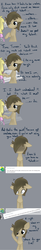 Size: 565x3420 | Tagged: safe, artist:lilliesinthegarden, derpy hooves, doctor whooves, time turner, pegasus, pony, g4, ask, bandage, comic, crying, cutie mark, female, mare, nurse turner, sad, tumblr