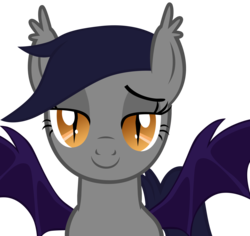 Size: 5000x4725 | Tagged: safe, artist:zee66, oc, oc only, oc:echo, bat pony, pony, g4, absurd resolution, bedroom eyes, looking at you, simple background, solo, transparent background, vector