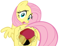 Size: 825x614 | Tagged: safe, edit, fluttershy, g4, butt, gutsman's ass, mega man (series), plot, wardrobe malfunction