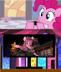 Size: 1416x1680 | Tagged: safe, artist:odiz, pinkie pie, g4, dead or alive, exploitable meme, meme, tv meme