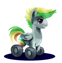 Size: 2827x2884 | Tagged: safe, artist:owlvortex, oc, oc only, oc:rolly slammer, oc:wheely bopper, original species, wheelpone, rule 63, solo