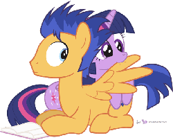 Size: 600x486 | Tagged: dead source, safe, artist:dm29, flash sentry, twilight sparkle, alicorn, pegasus, pony, g4, animated, assisted preening, biting, book, cute, female, frown, julian yeo is trying to murder us, leaning, looking back, male, mare, nom, preening, prone, ship:flashlight, shipping, simple background, smiling, stallion, straight, transparent background, twiabetes, twilight sparkle (alicorn), wide eyes, wing bite
