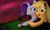 Size: 1200x712 | Tagged: safe, artist:obsequiosity, applejack, rarity, earth pony, pony, unicorn, g4, billiards, duo, female