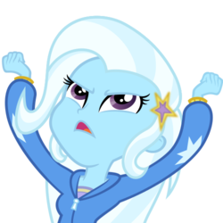 Size: 500x500 | Tagged: safe, artist:serendipony, trixie, equestria girls, g4, female, simple background, solo, transparent background, vector