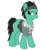 Size: 2198x2514 | Tagged: safe, artist:anathlyst, pony, alyx vance, blank flank, clothes, grin, half-life, half-life 2, ponified, simple background, solo