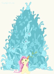 Size: 1230x1676 | Tagged: safe, artist:vinny-lloyd, fluttershy, rabbit, g4, carrot