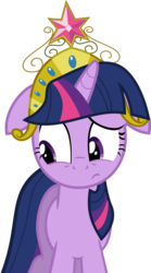 Size: 6177x11111 | Tagged: safe, artist:flawlesstea, twilight sparkle, g4, magical mystery cure, absurd resolution, big crown thingy, element of magic, female, simple background, solo, transparent background, vector