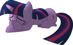 Size: 6000x3660 | Tagged: safe, artist:sairoch, twilight sparkle, pony, unicorn, g4, magical mystery cure, absurd resolution, female, i've got to find a way, sad, simple background, solo, transparent background, unicorn twilight, vector