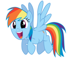 Size: 997x802 | Tagged: dead source, safe, artist:darkarcher98, rainbow dash, g4, female, simple background, solo, transparent background, vector