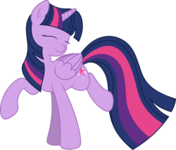 Size: 6529x5556 | Tagged: safe, artist:hawk9mm, twilight sparkle, alicorn, pony, g4, absurd resolution, eyes closed, female, happy, mare, simple background, solo, transparent background, twilight sparkle (alicorn), vector
