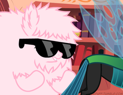 Size: 650x500 | Tagged: safe, artist:mixermike622, queen chrysalis, oc, oc:fluffle puff, tumblr:ask fluffle puff, g4, bugbutt, butt, dat ass, gangnam style, golden oaks library, meme, plot, psy, tumblr