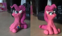 Size: 1024x590 | Tagged: safe, pinkie pie, g4, plasticine, sculpture