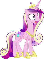 Size: 6000x7932 | Tagged: safe, artist:theponymuseum, princess cadance, alicorn, pony, g4, absurd resolution, crown, female, hoof shoes, jewelry, mare, regalia, simple background, solo, tiara, transparent background, vector