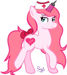 Size: 5137x5796 | Tagged: safe, artist:saturnstar14, oc, oc only, pony, unicorn, absurd resolution, cootie shot, needle, nurse, solo, syringe