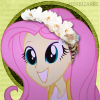 Size: 200x200 | Tagged: safe, fluttershy, equestria girls, g4, female, floral head wreath, icon, solo