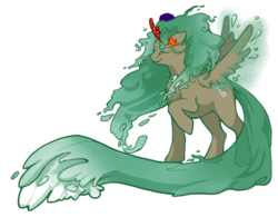 Size: 627x490 | Tagged: safe, artist:arafel, oc, oc only, oc:seaspray, alicorn, pony, alicorn oc, solo