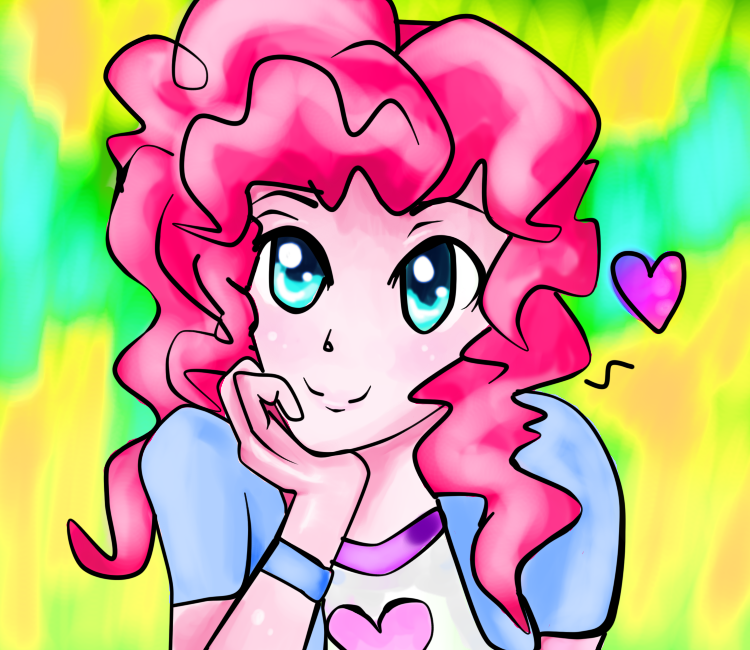 Safe Artist Rainbowyponies Pinkie Pie Equestria Girls Female Solo Derpibooru