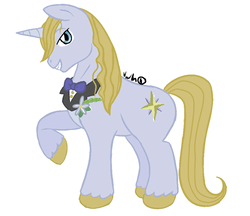 Size: 900x779 | Tagged: safe, artist:itsuko103, artist:starryoak, prince blueblood, pony, unicorn, g4, bowtie, colored, male, raised hoof, simple background, solo, unshorn fetlocks, white background