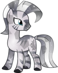 Size: 4409x5500 | Tagged: safe, artist:theshadowstone, zecora, crystal pony, zebra, g4, absurd resolution, crystallized, female, missing accessory, simple background, solo, transparent background, vector