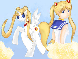 Size: 1024x768 | Tagged: safe, artist:asinglepetal, alicorn, pony, ponified, sailor moon (series)