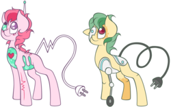 Size: 986x617 | Tagged: safe, artist:legalese, oc, oc only, cyborg, earth pony, pony, robot, augmented tail