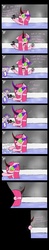 Size: 850x4300 | Tagged: safe, artist:ichibangravity, king sombra, pinkie pie, princess cadance, shining armor, umbrum, ask king sombra pie, g4, bath, blushing, caught, comic, doll, epic wife tossing, fourth wall, magic, possessed, possession, sombra pie, wet mane