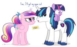 Size: 1480x900 | Tagged: safe, artist:dm29, princess cadance, shining armor, twilight sparkle, g4, cadance is not amused, filly, gasp, long mane, simple background, transparent background, trio, twily, unamused, younger