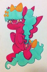 Size: 729x1116 | Tagged: safe, artist:airyu, oc, oc only, solo, traditional art