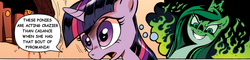 Size: 1444x344 | Tagged: safe, edit, idw, princess cadance, twilight sparkle, g4, spoiler:comic, comic book