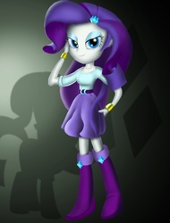 Size: 1640x2160 | Tagged: safe, artist:lethal-doorknob, rarity, equestria girls, g4, belt, boots, clothes, female, high heel boots, shirt, shoes, skirt, solo