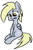 Size: 312x474 | Tagged: safe, artist:rice, derpy hooves, pegasus, pony, g4, female, mare, solo